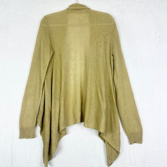 Bryn Walker Linen Cardigan Size Small Lightweight Minimalist Open Front Drape - Picture 2 of 5